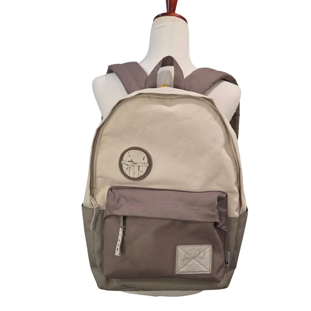 Herschel x Star Wars Grogu Backpack 12x16 Baby Yoda Mandalorian Tan Bag